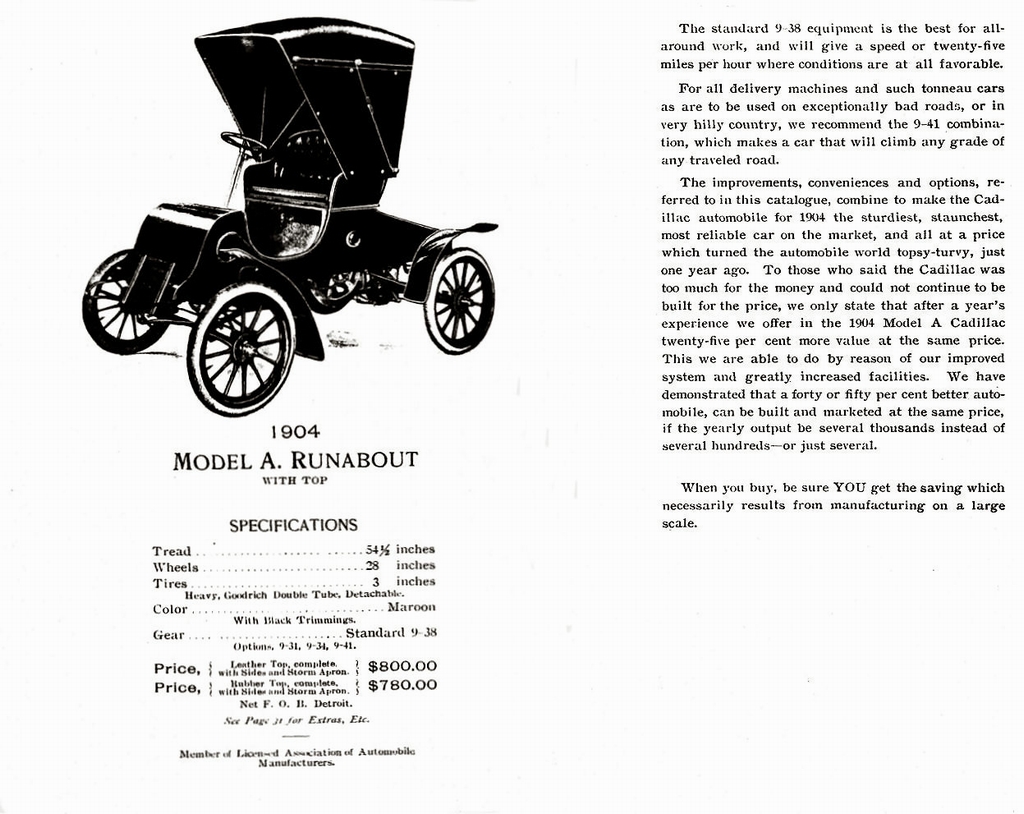 1904 Cadillac Catalogue Page 18